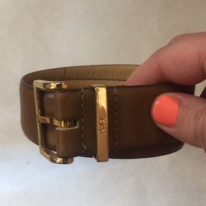 (Size 34) Vintage tan YSL belt